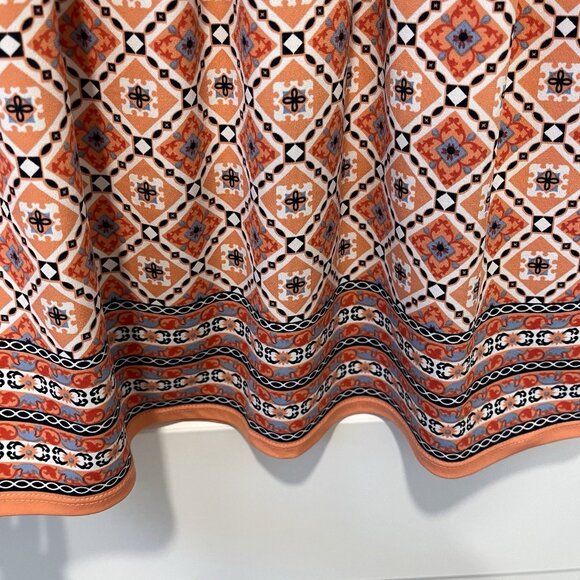 Max Studio Dress XS Orange Blue (Fits like a Small) - Picture 5 of 11